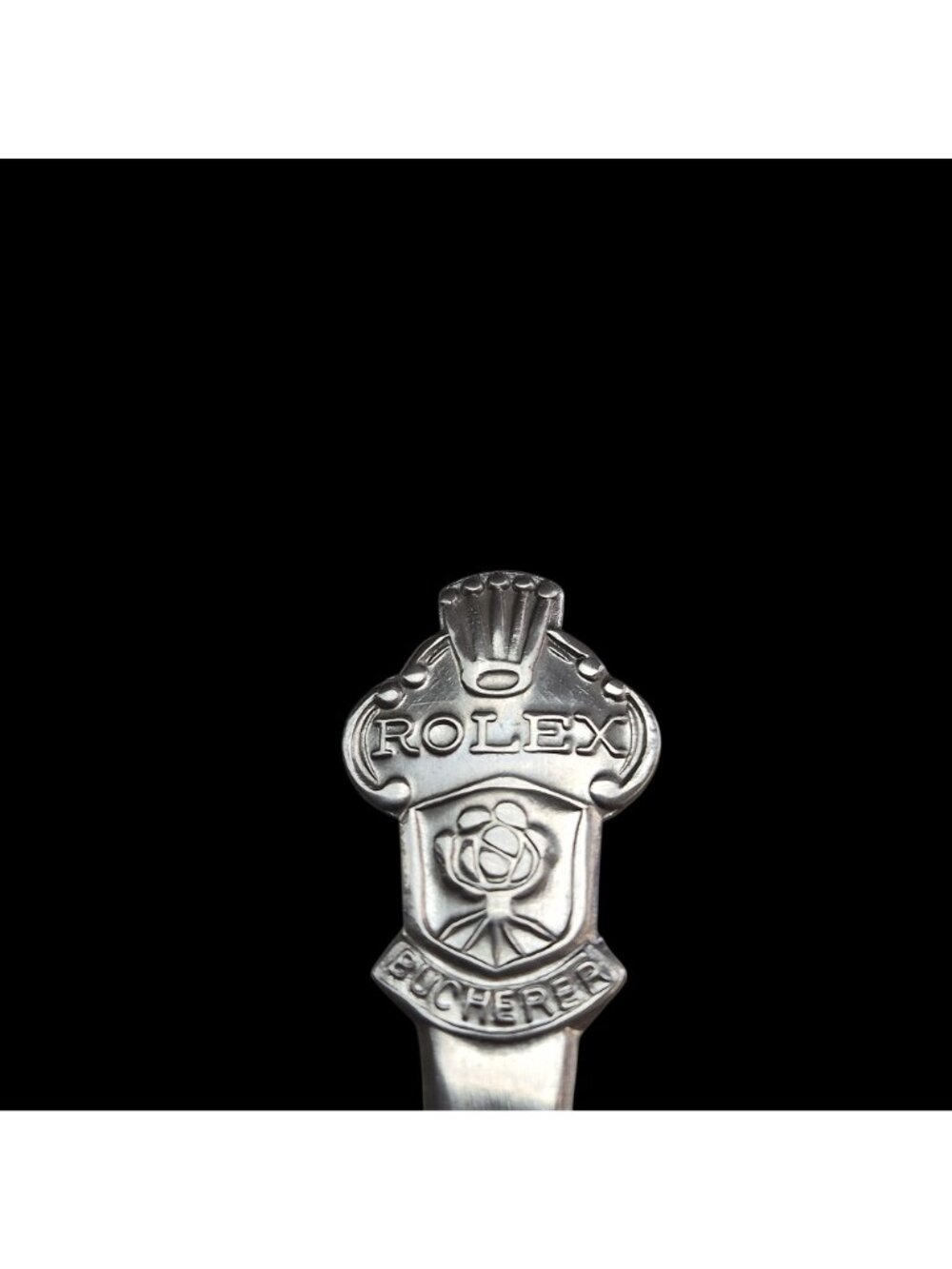 Rolex Bucherer Lugano Collectible Silver Souvenir Spoon Engraved Design Switzerl - Picture 2 of 11